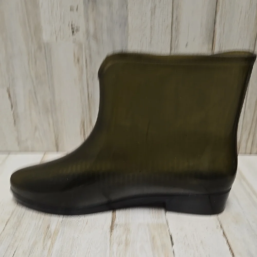 Women's Black Ankle Rain Boots